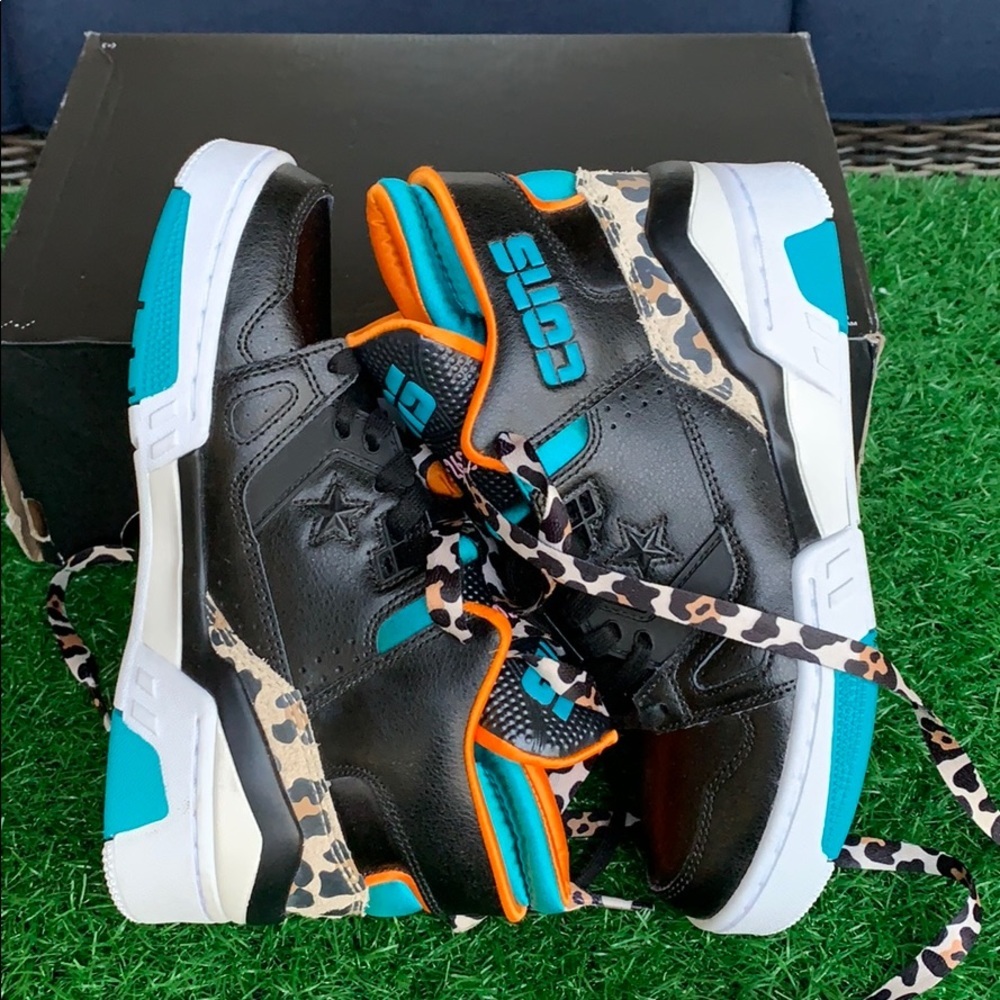 Converse ERX 260 MID Black/rapid teal/orange rindW